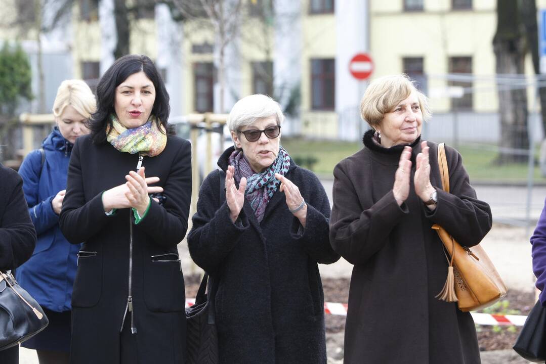 Kapsulės įleidimas Vydūno skvere