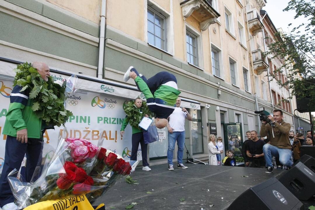 Olimpinė bronza parvežta į Klaipėdą