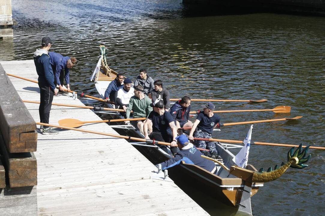 Vikingų valčių varžybos Dangėje