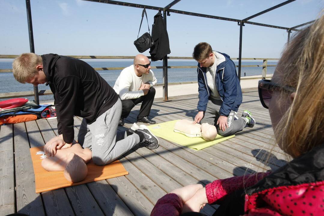 Gelbėtojų mokymai Klaipėdoje