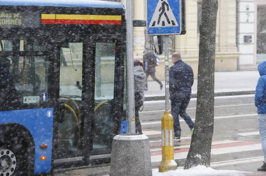 Į Klaipėdą grįžo žiema