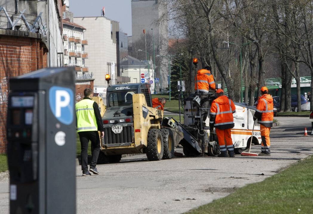 Klaipėdoje duobių remontas pradėtas anksčiau