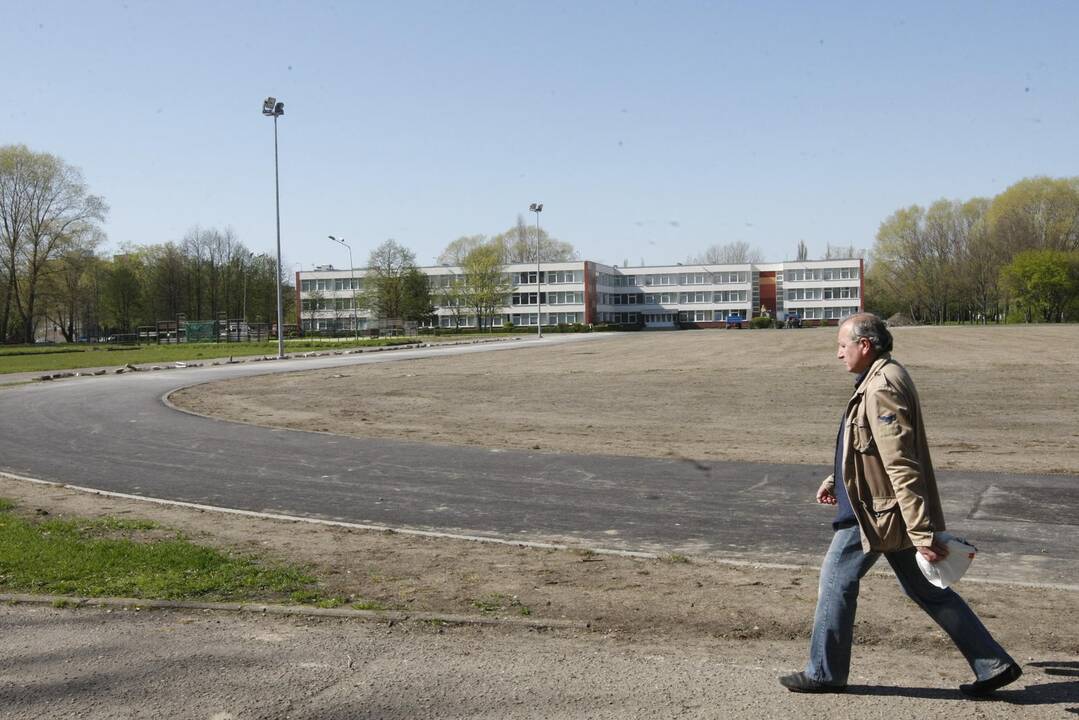 Uostamiestyje atnaujinami mokyklų stadionai