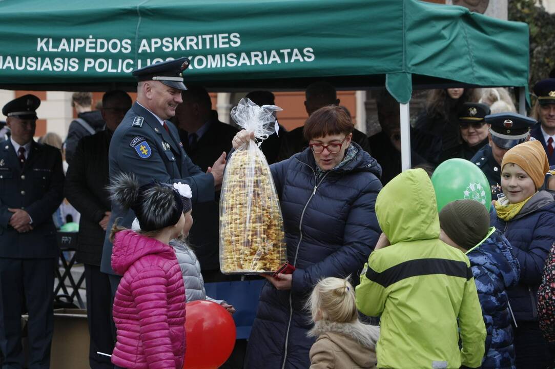 Uostamiestyje policininkai pakvietė švęsti kartu