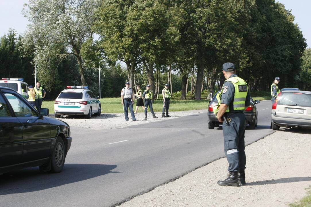 Policijos reidas Liepojos gatvėje