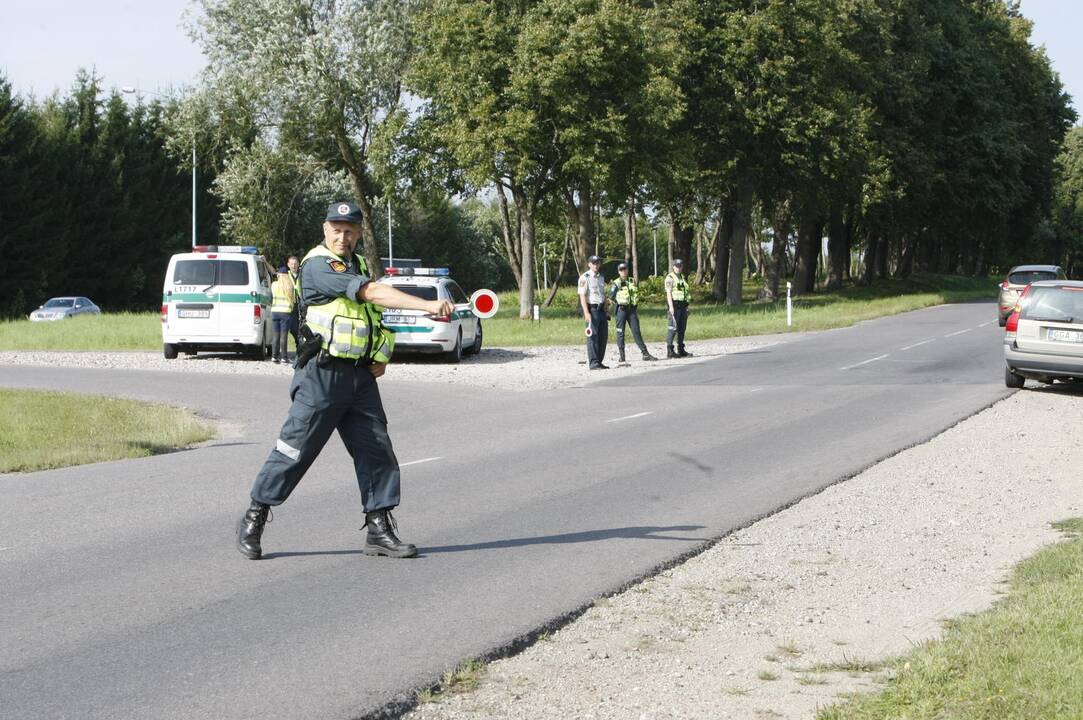 Policijos reidas Liepojos gatvėje