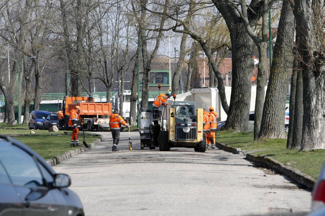 Klaipėdoje duobių remontas pradėtas anksčiau