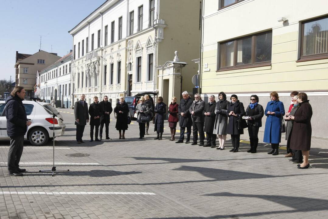 Tylos minutė Klaipėdoje