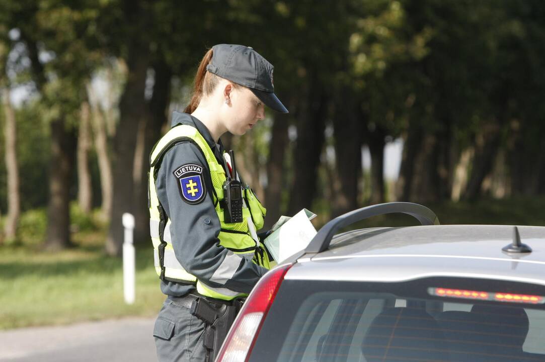 Policijos reidas Liepojos gatvėje