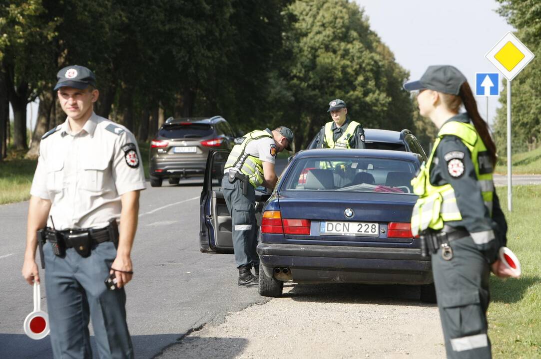 Policijos reidas Liepojos gatvėje