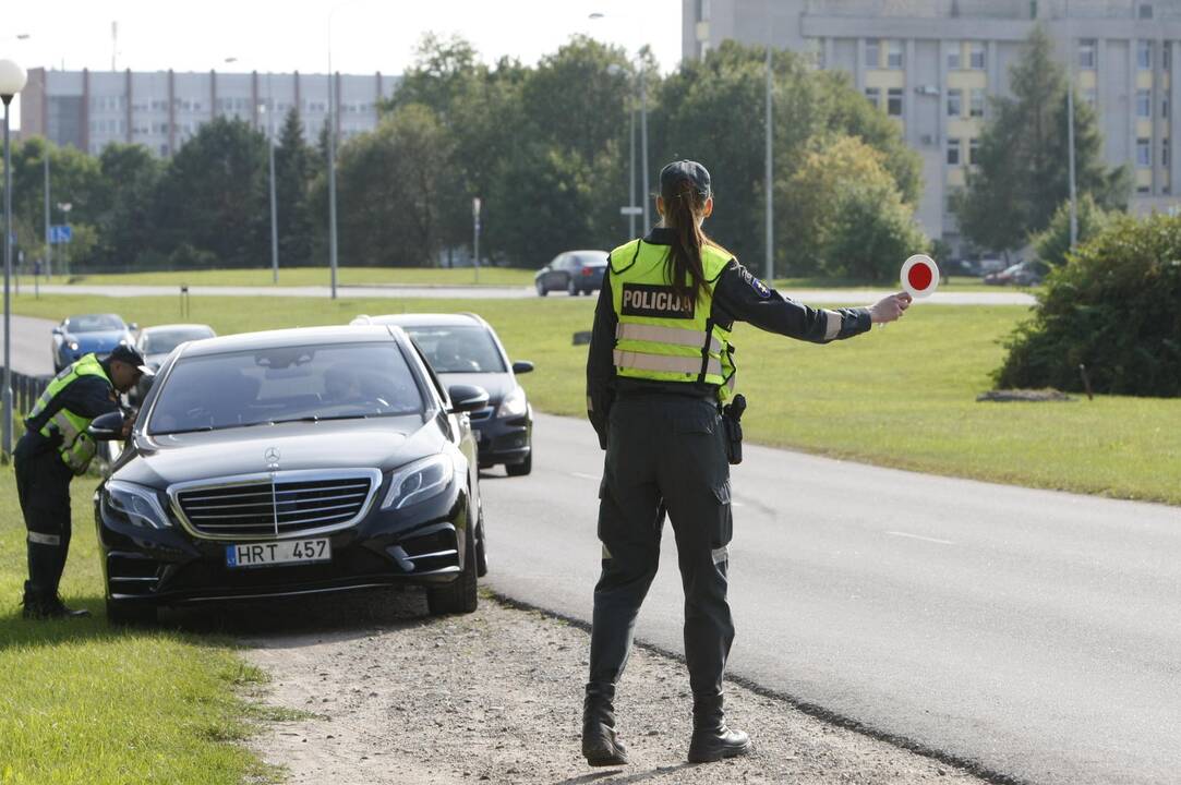 Policijos reidas Liepojos gatvėje