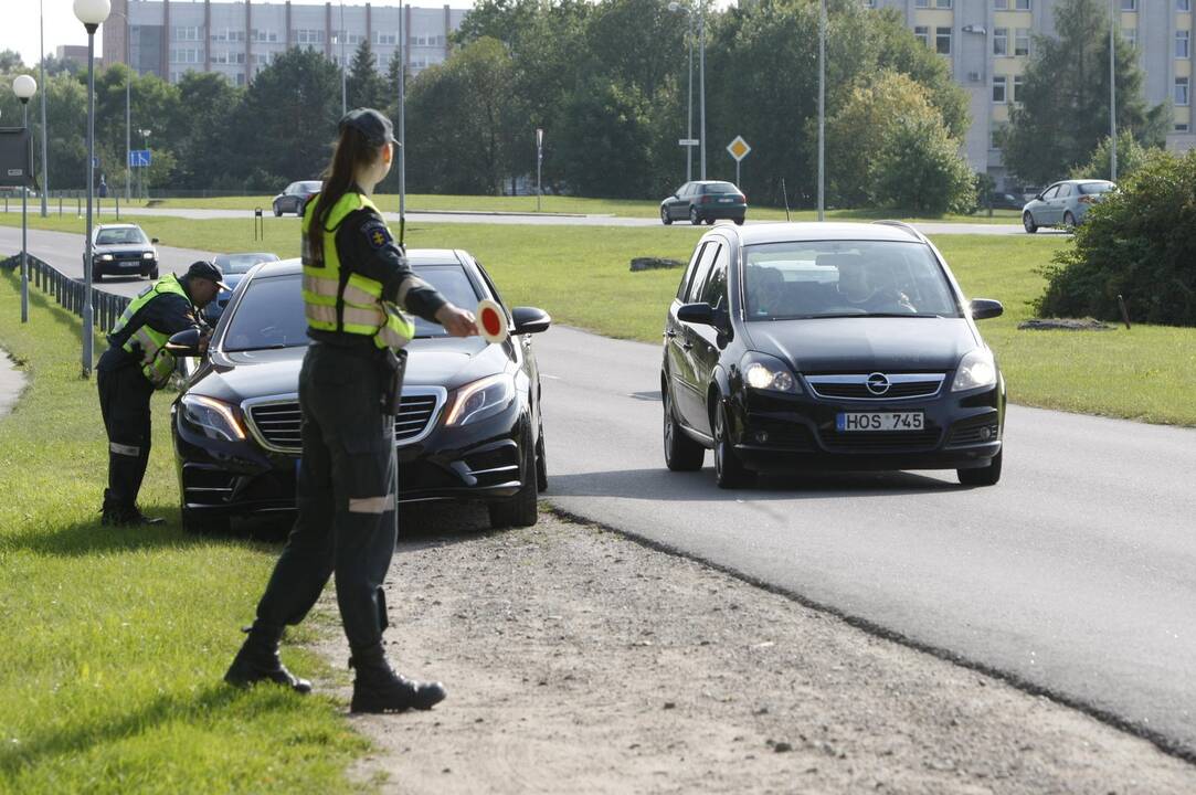 Policijos reidas Liepojos gatvėje