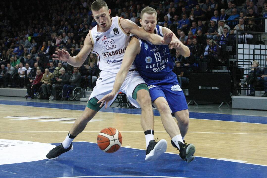 LKL krepšinio rungtynės: „Neptūnas“- „Lietkabelis“