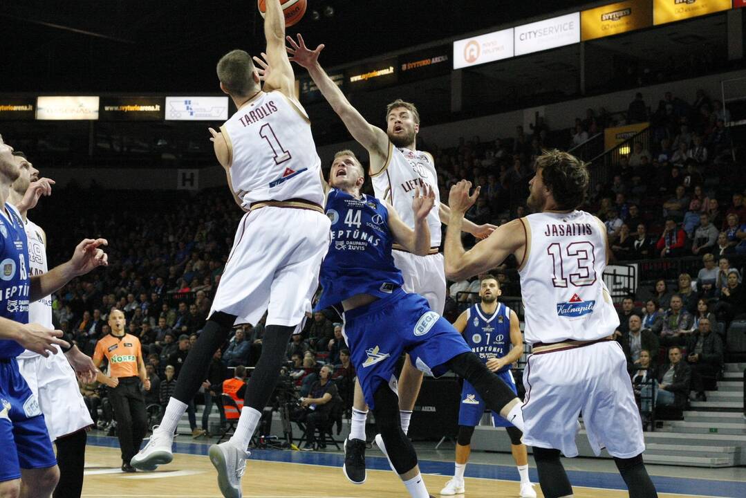 LKL krepšinio rungtynės: „Neptūnas“- „Lietkabelis“