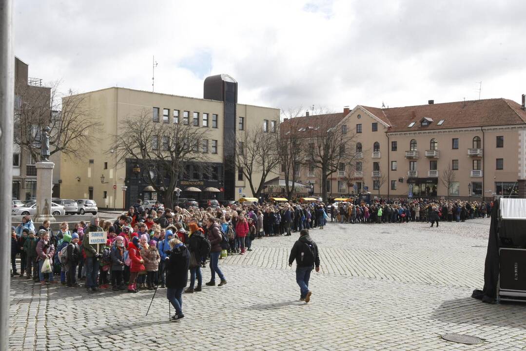 Skautų žygis Klaipėdoje