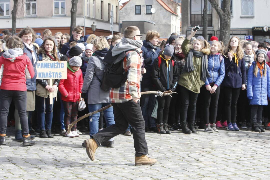 Skautų žygis Klaipėdoje