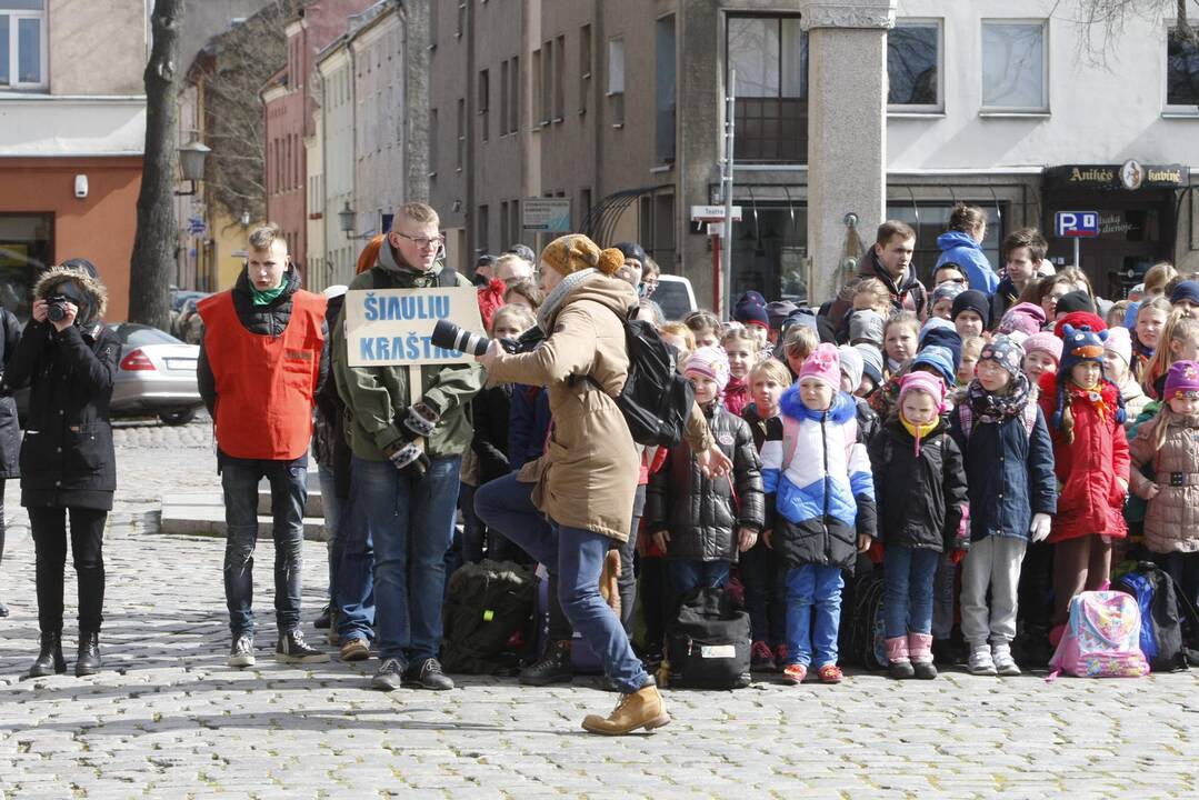 Skautų žygis Klaipėdoje