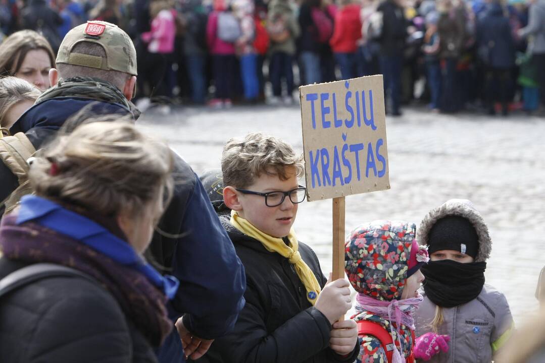 Skautų žygis Klaipėdoje