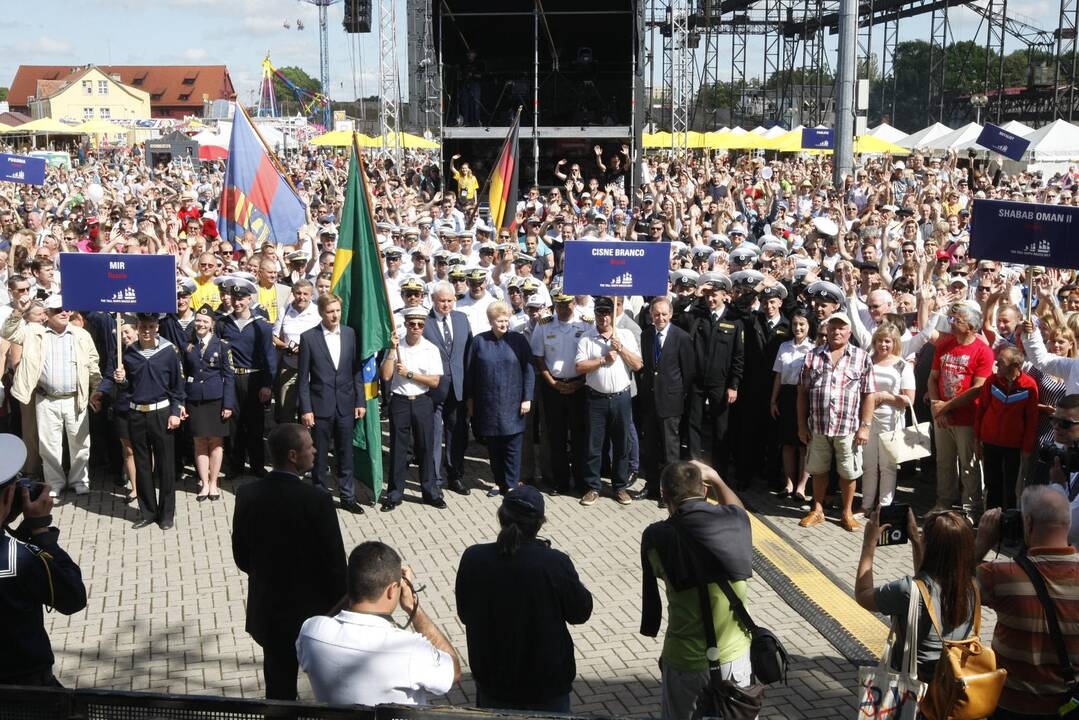 Jūros šventėje apsilankė D. Grybauskaitė