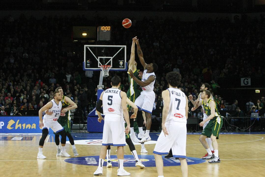 Lietuva – Italija. FIBA Pasaulio taurės atranka