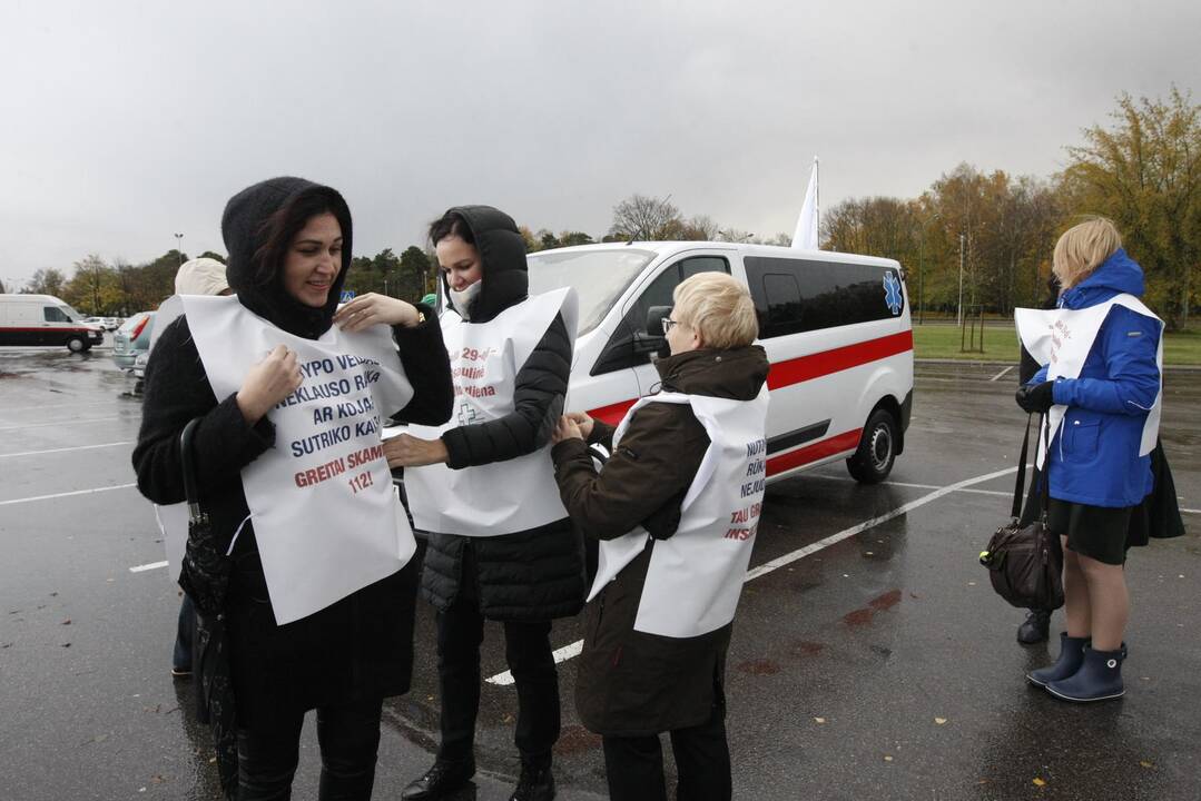 Jūrininkų ligoninės medikai leidosi į žygį prieš insultą