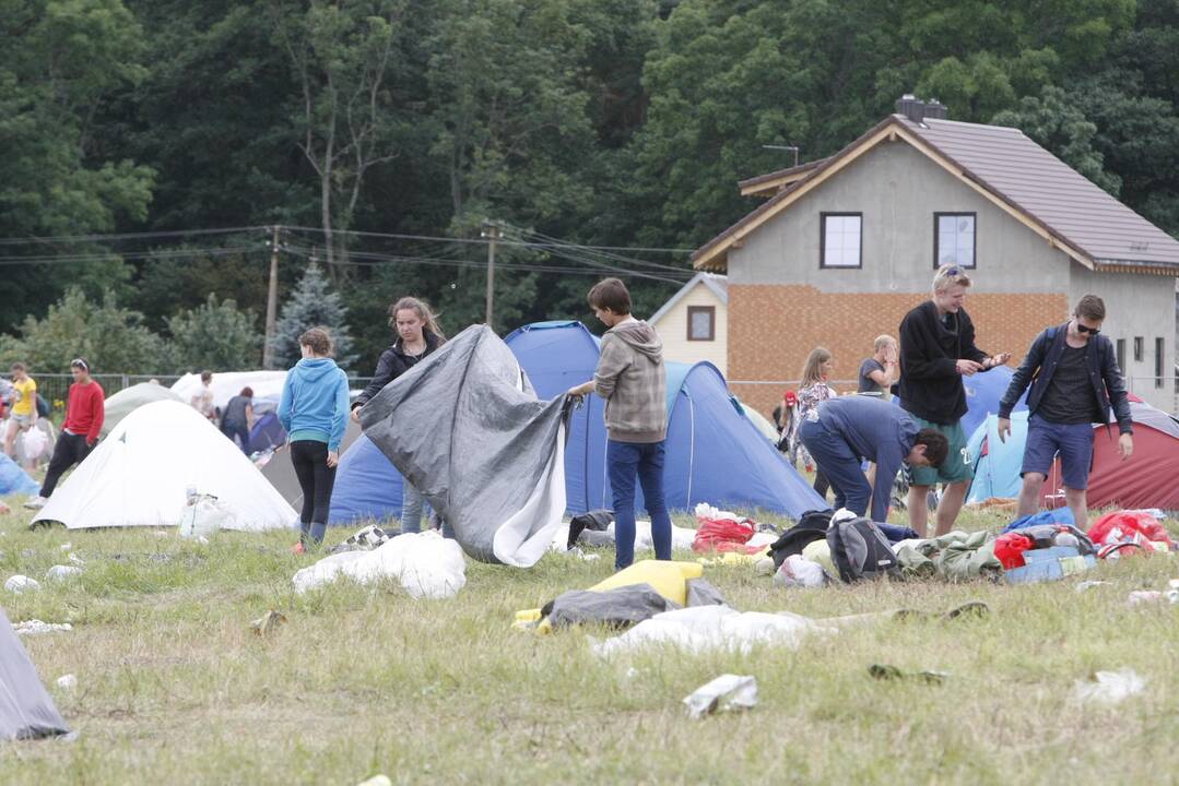 Festivalio „Karklė 2014 Live Music Beach“ dalyviai traukia namo