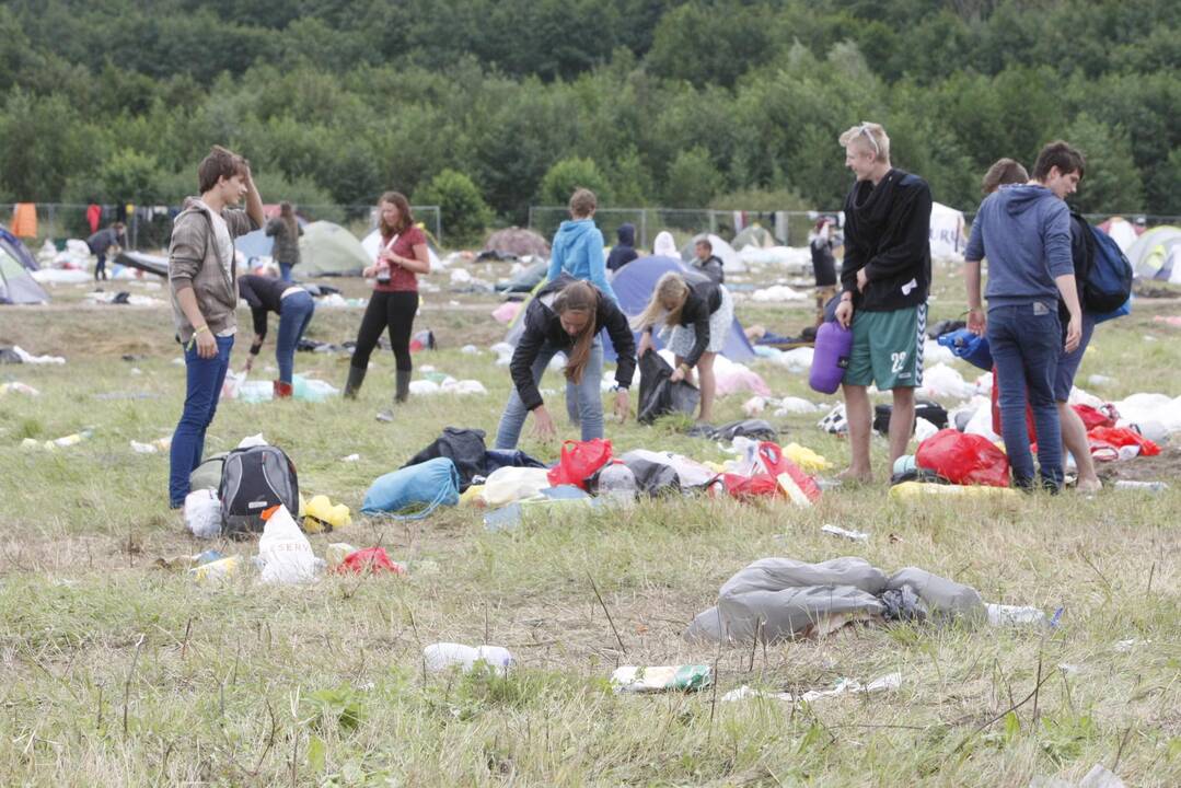 Festivalio „Karklė 2014 Live Music Beach“ dalyviai traukia namo