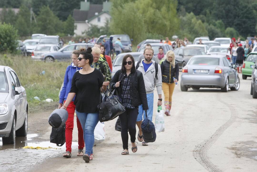 Festivalio „Karklė 2014 Live Music Beach“ dalyviai traukia namo