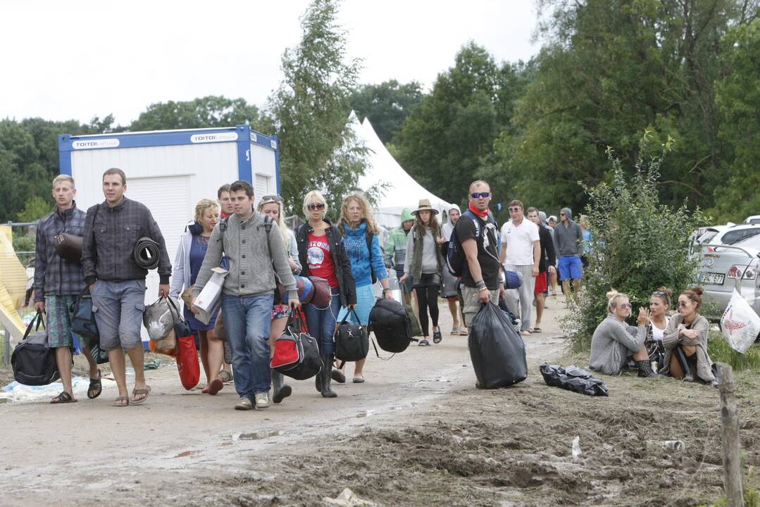 Festivalio „Karklė 2014 Live Music Beach“ dalyviai traukia namo