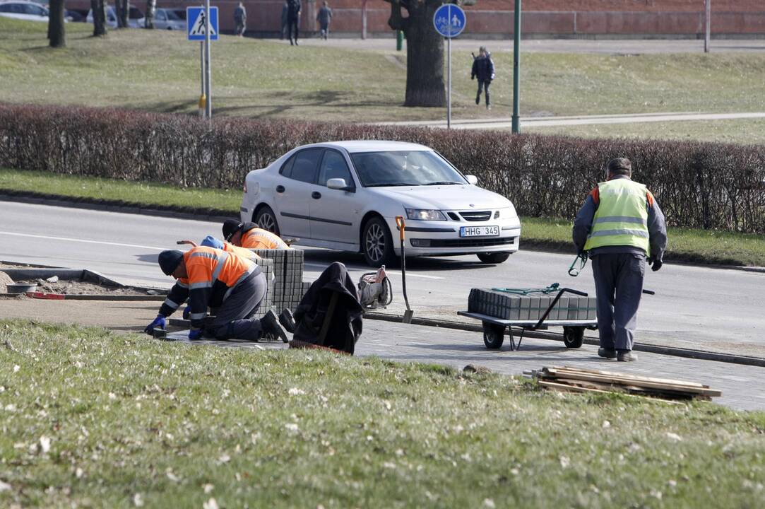 Ant šaligatvio nebeliks pelkės