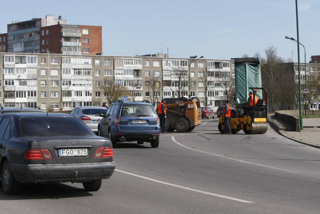 Kelininkai uostamiestyje trikdė eismą