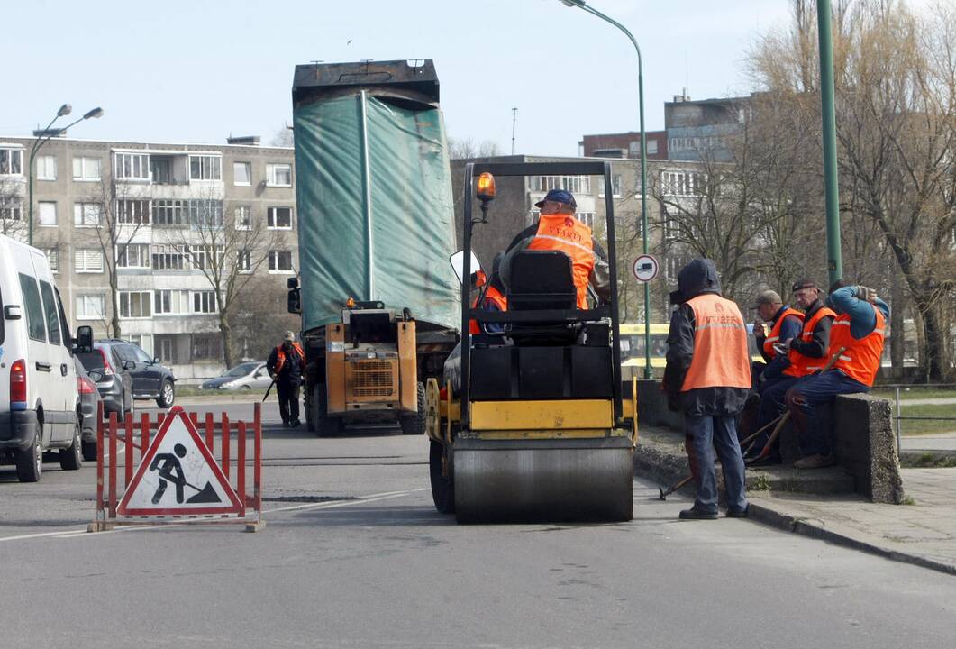 Kelininkai uostamiestyje trikdė eismą