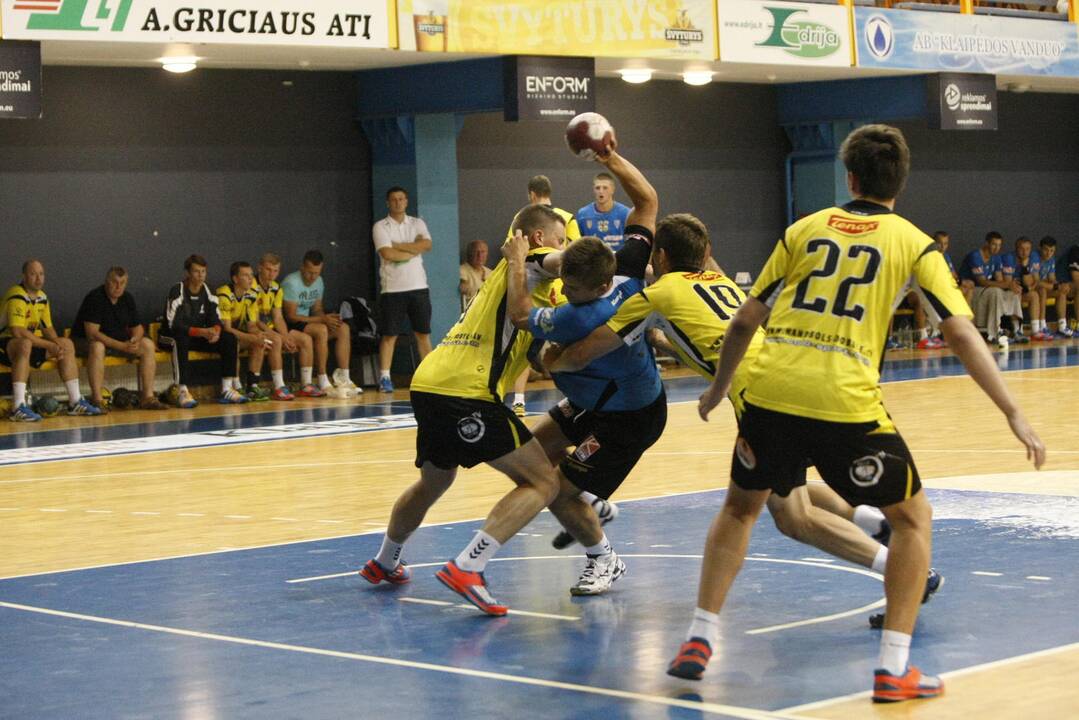 R.Baltušio taurės rankinio turnyras: Klaipėdos "Dragūnas" – Dobelės (Latvija) "Tenax" 31:25 (17:12)