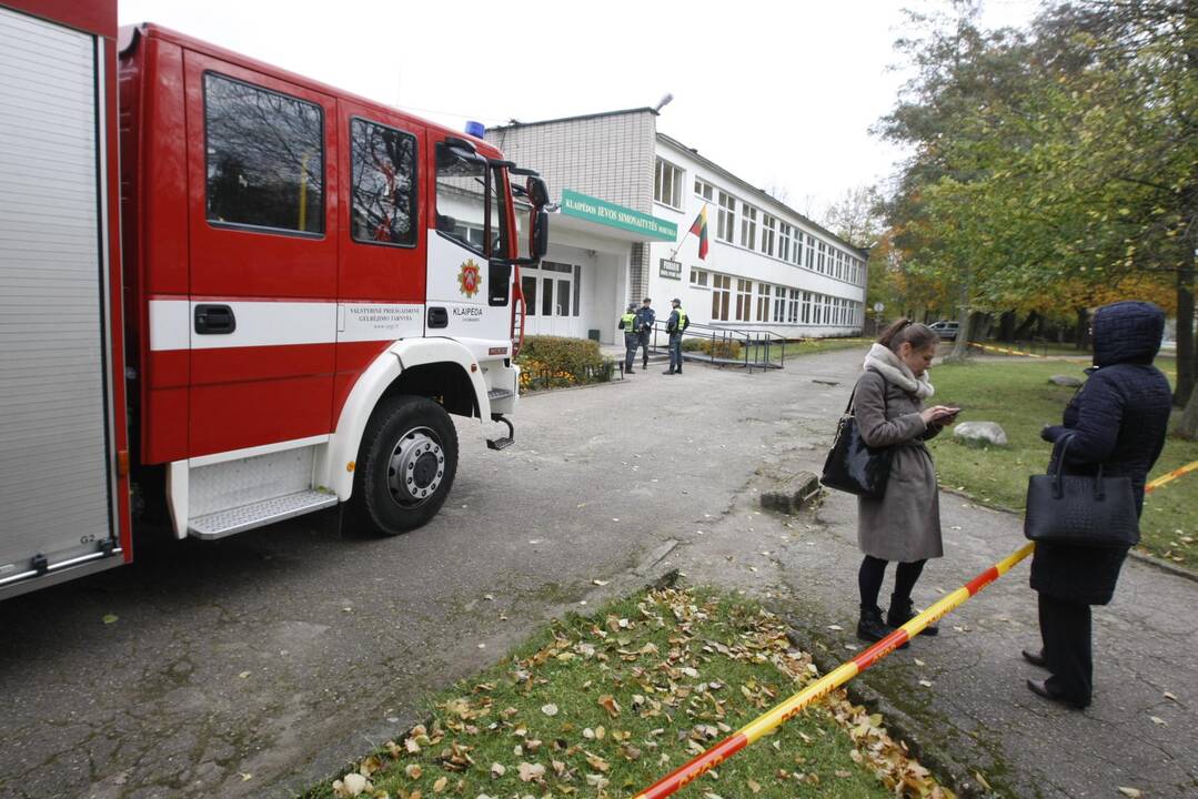 Klaipėdoje pranešta apie galimą sprogimą mokykloje