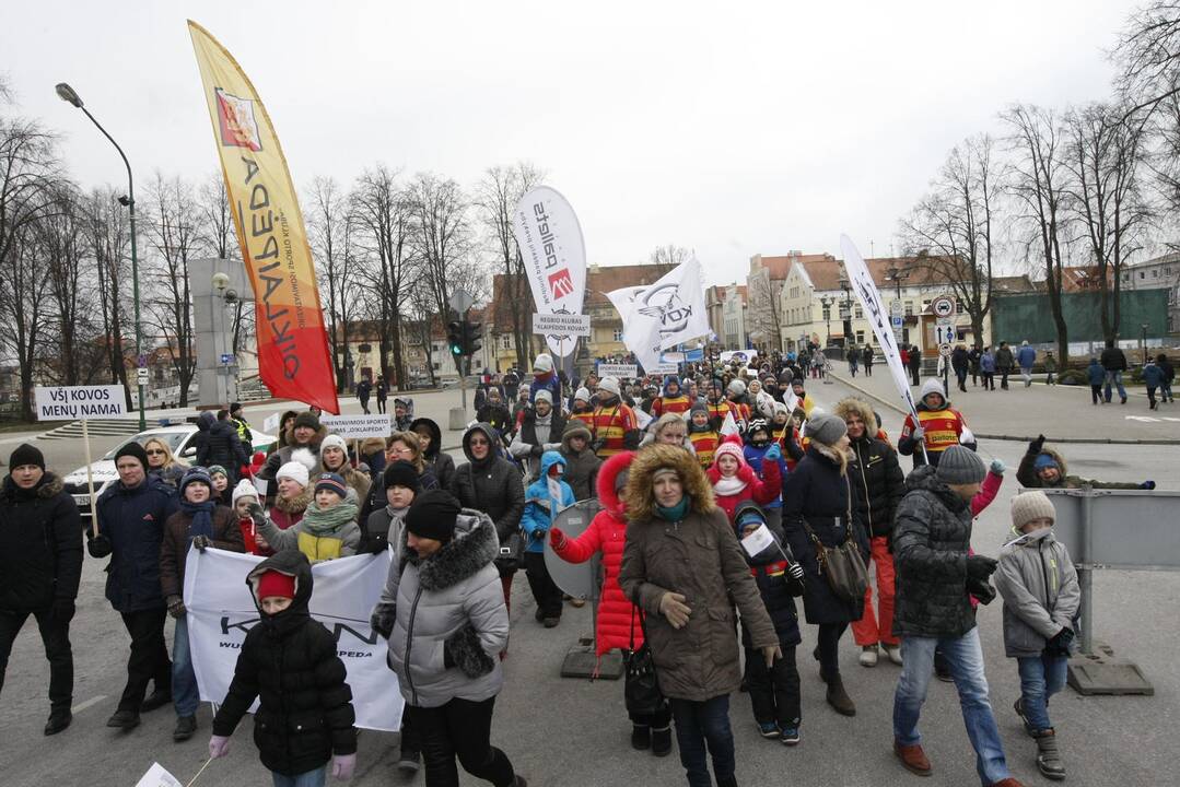 Klaipėdoje suplevėsavo Europos sporto vėliava