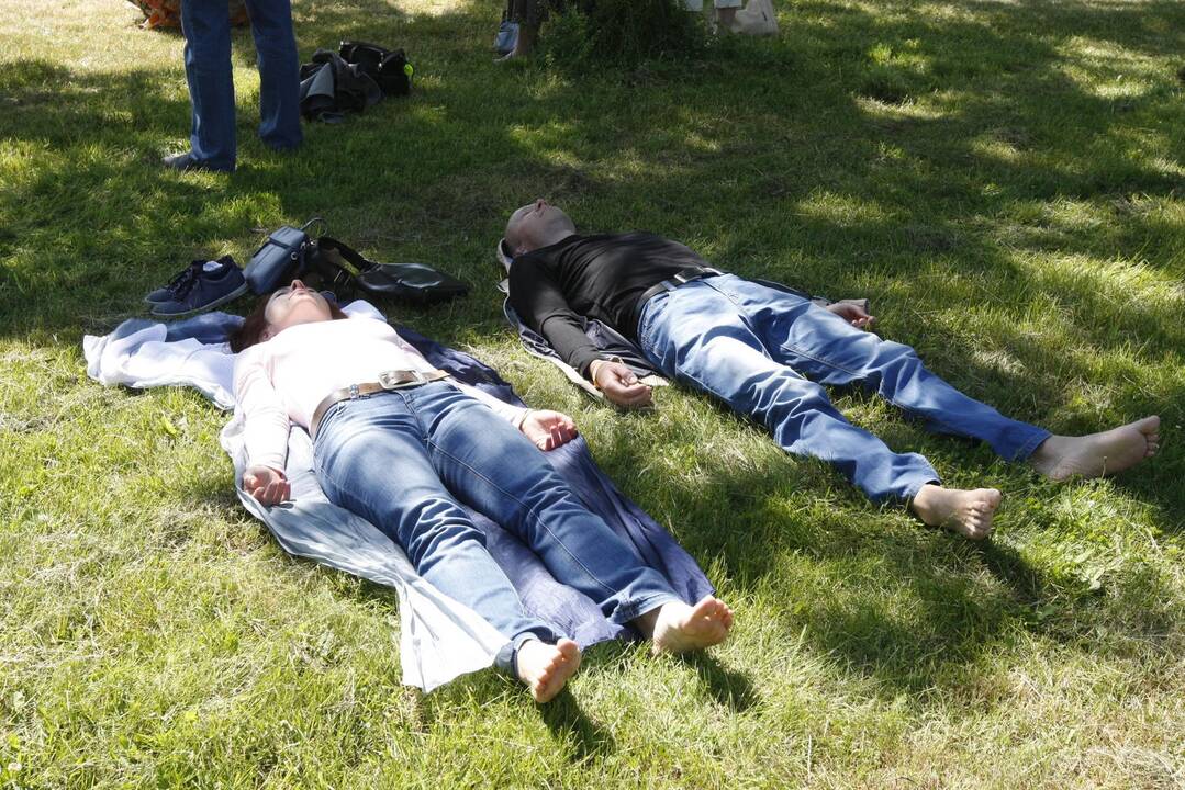 Klaipėdiečiai paminėjo Jogos dieną