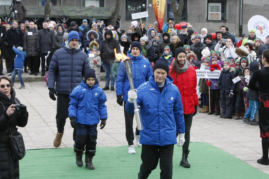 Klaipėdoje suplevėsavo Europos sporto vėliava