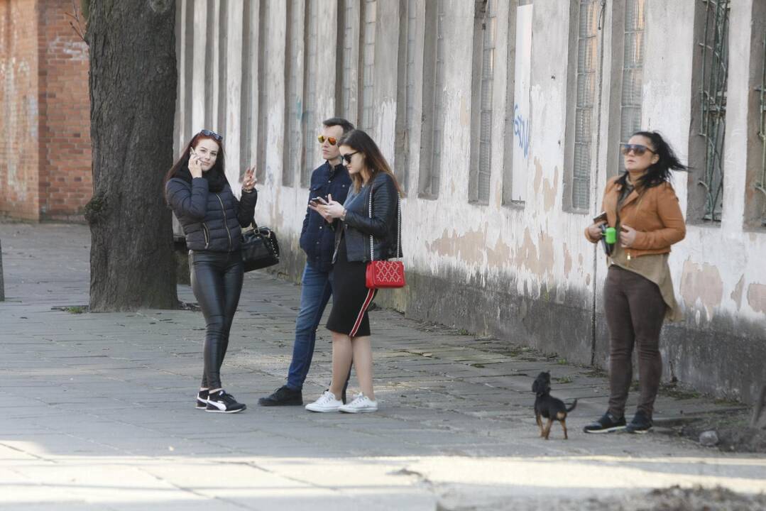 Užsiliepsnojo buvęs Klaipėdos policijos pastatas