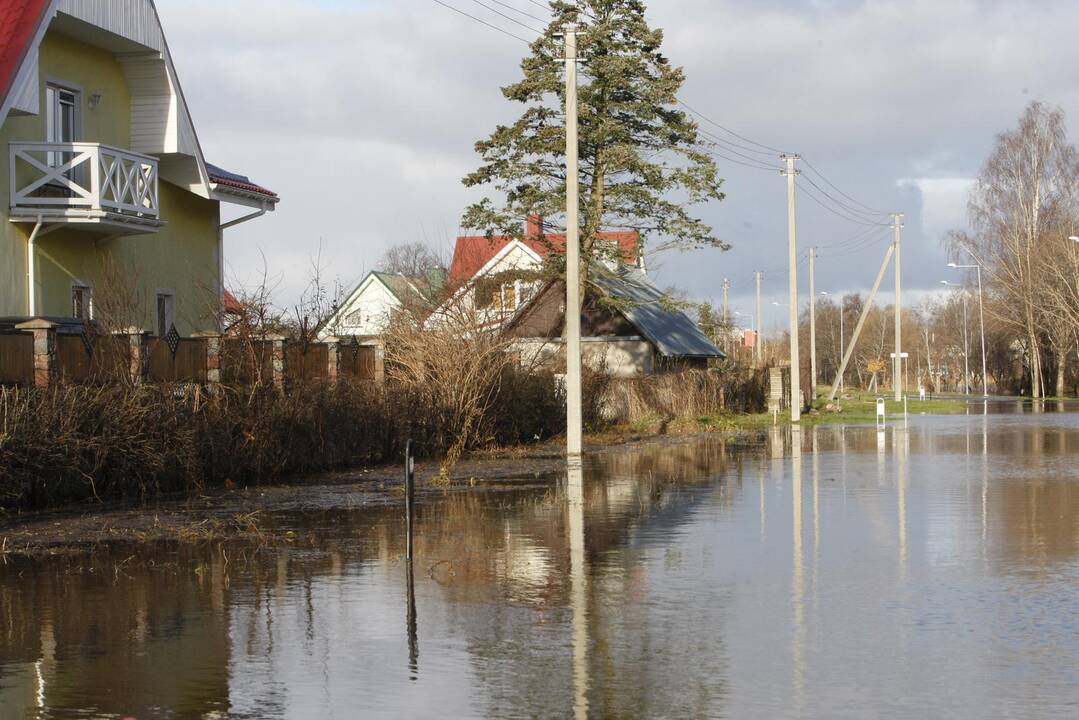 Purmaliuose vanduo tuoj sieks namų stogus