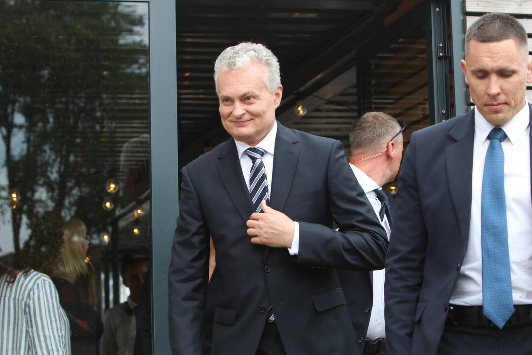 Jūros šventės metu prezidentui G. Nausėdai – klaipėdiečio akibrokštas