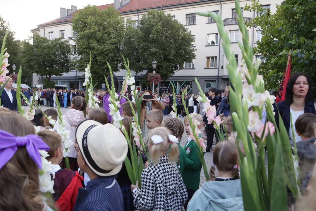 Lietuvininkų aikštėje – pirmoji pamoka