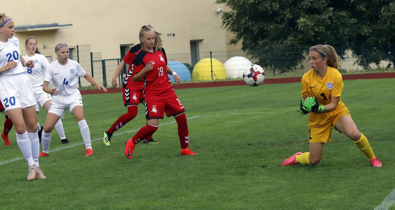 Baltijost taurė WU-17 futbolo rungtynės Lietuva - Estija 4:0