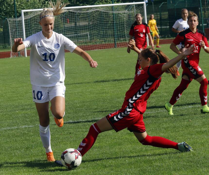 Baltijost taurė WU-17 futbolo rungtynės Lietuva - Estija 4:0