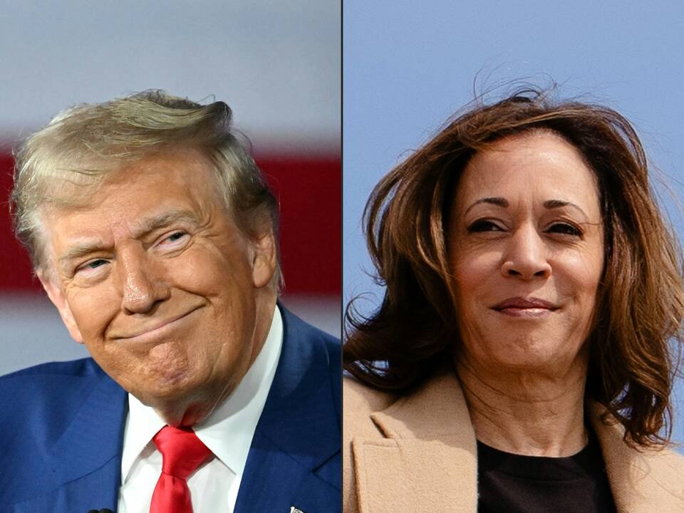 Donaldas Trumpas ir Kamala Harris