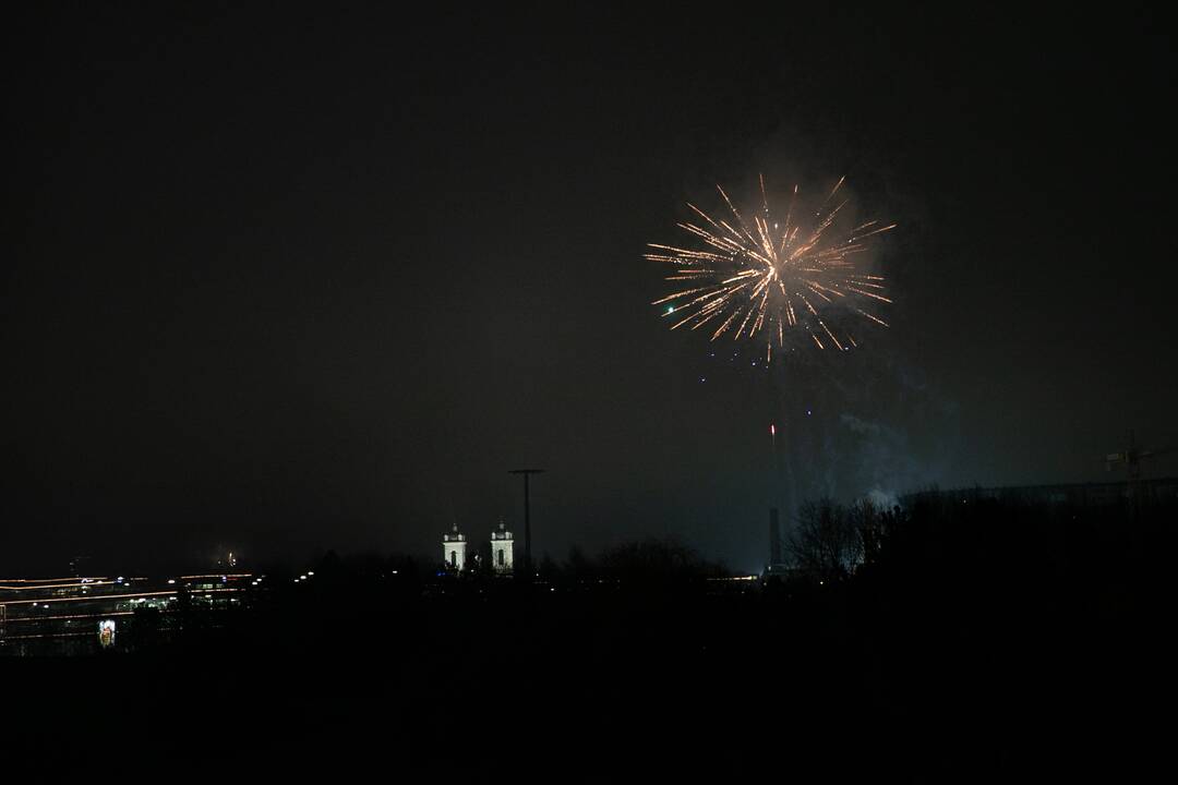 Kaunas pasitiko 2021-uosius