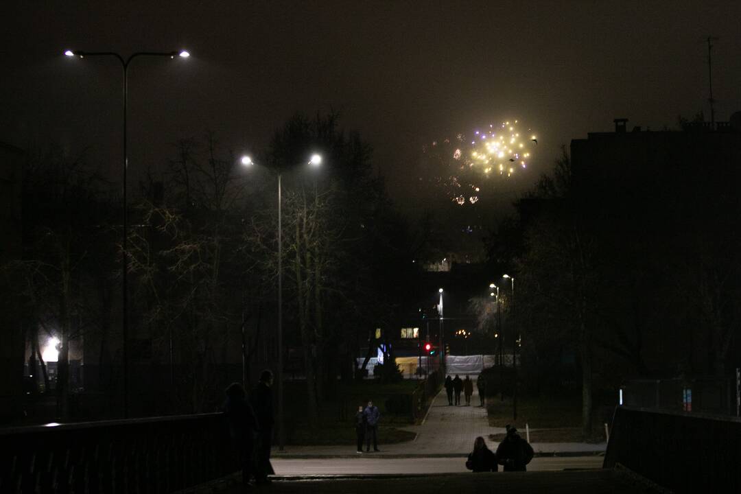 Kaunas pasitiko 2021-uosius