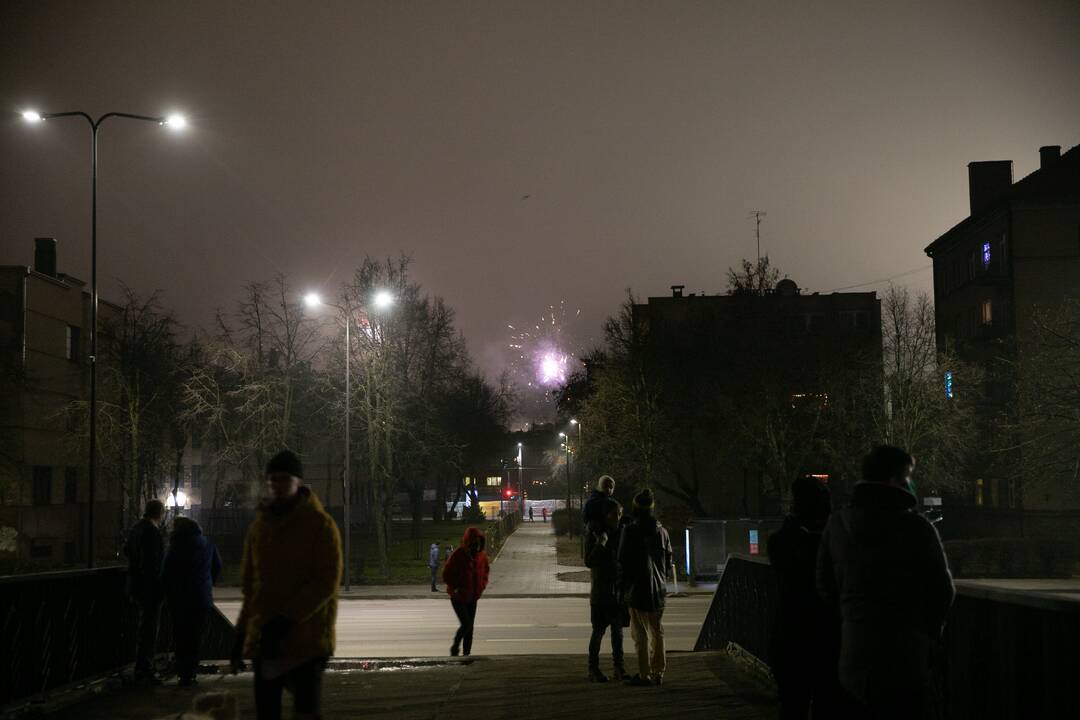 Kaunas pasitiko 2021-uosius