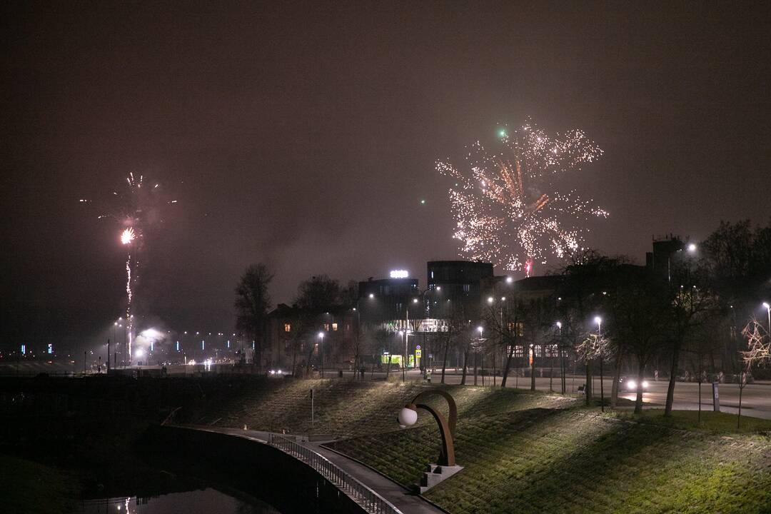 Kaunas pasitiko 2021-uosius