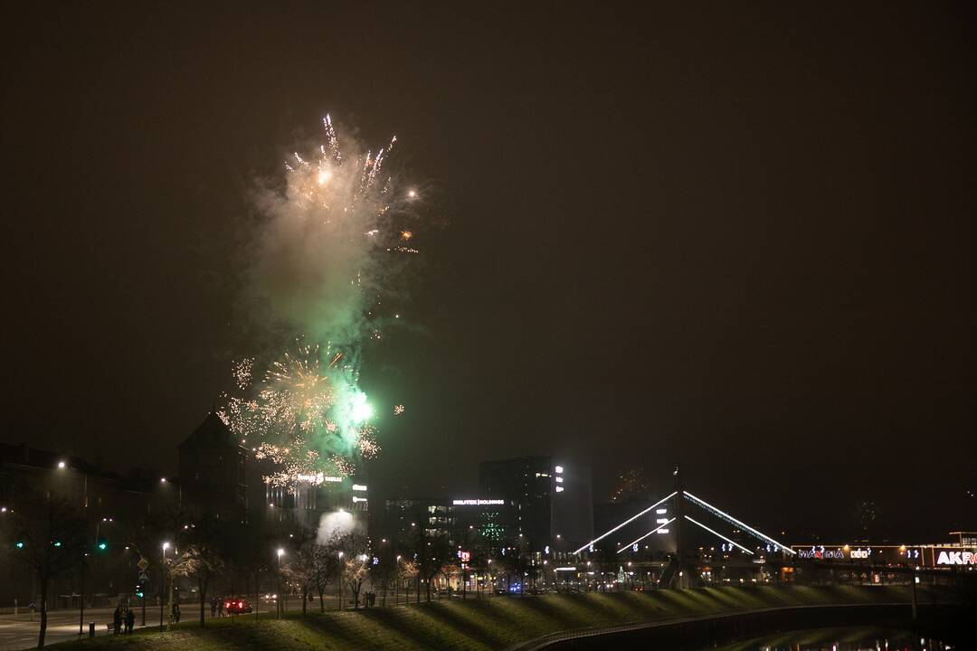 Kaunas pasitiko 2021-uosius