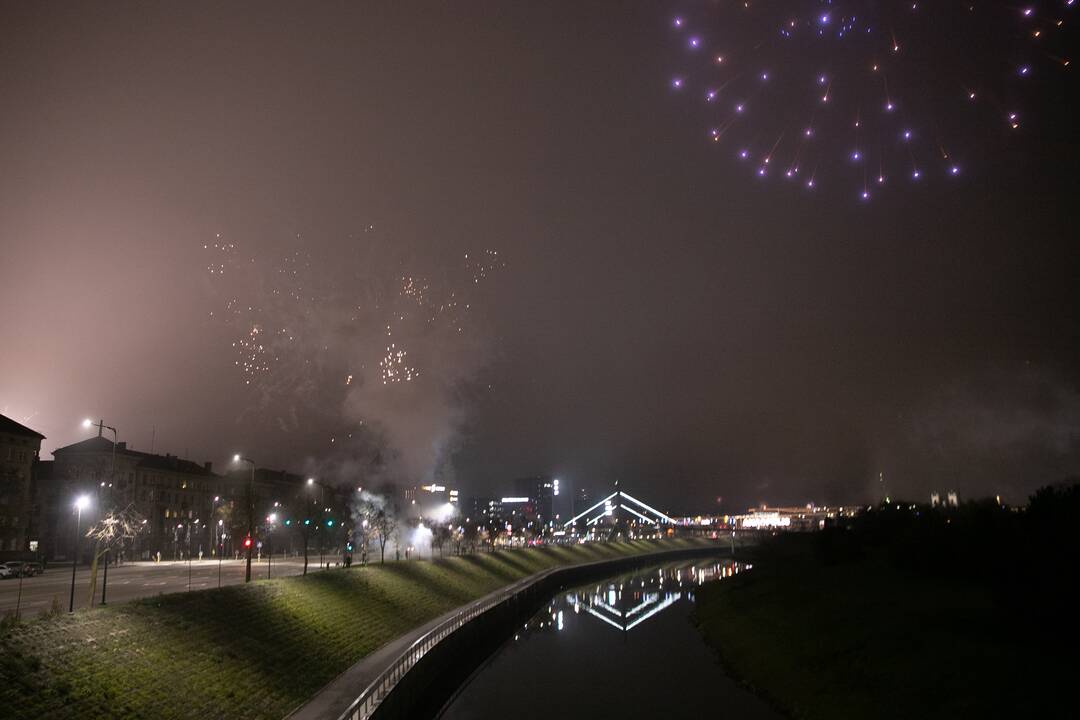 Kaunas pasitiko 2021-uosius